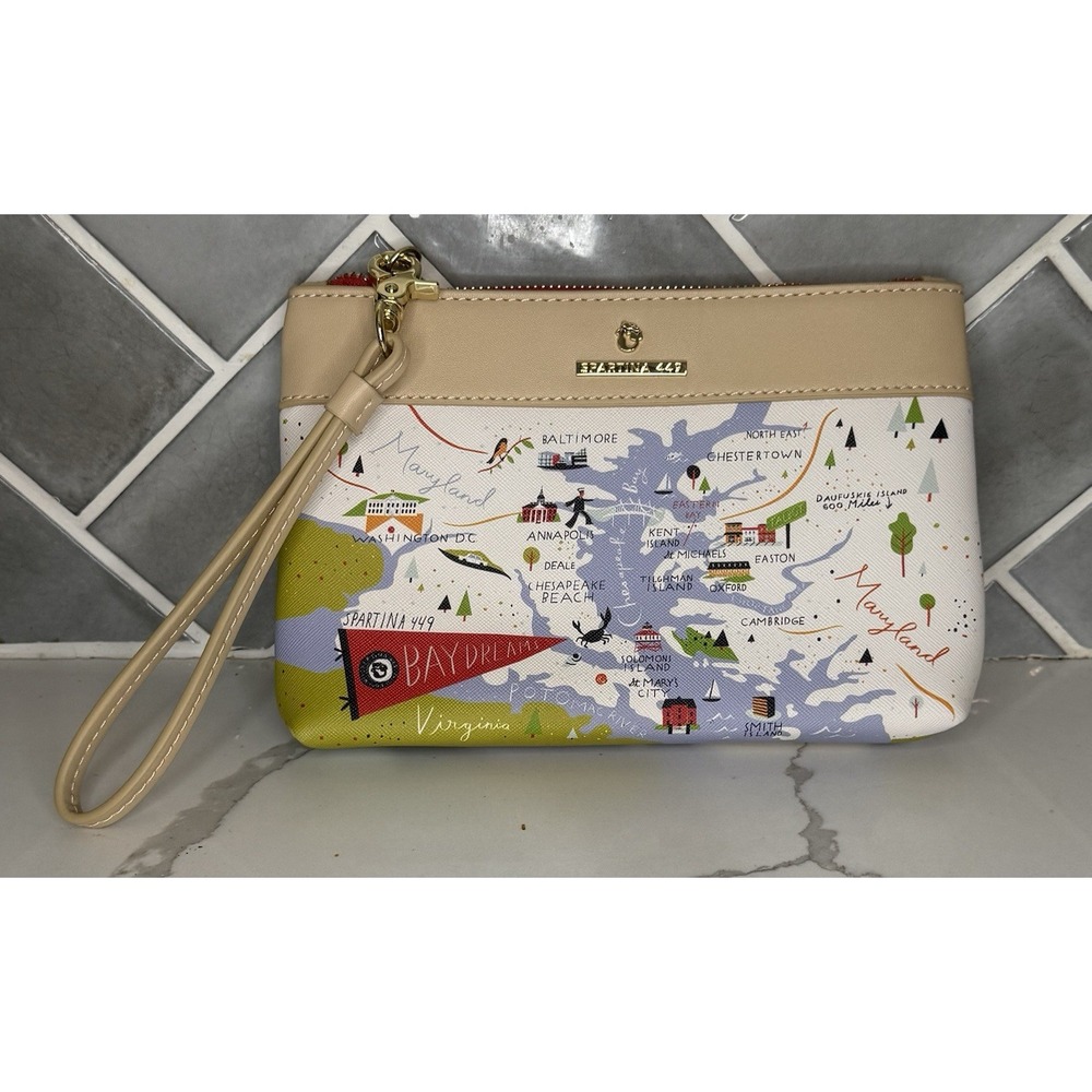 Spartina 449 Bay Dreams Chesapeake And Delaware Bay Scout Wristlet